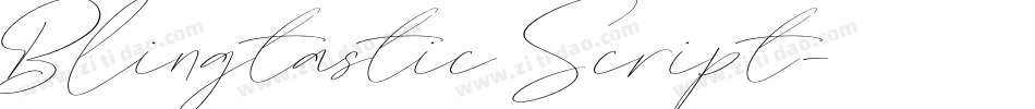 Blingtastic Script字体转换